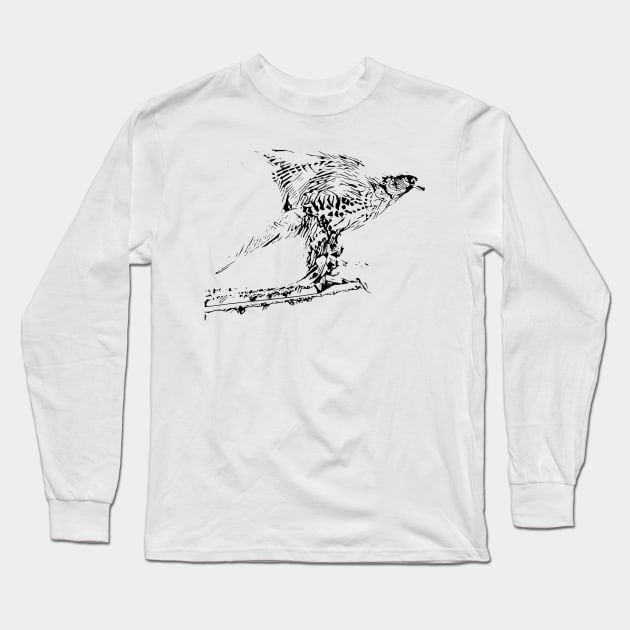 Hawk Long Sleeve T-Shirt by Nimmersatt